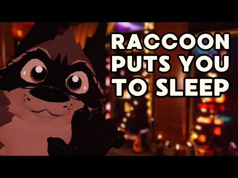 [Furry ASMR] Raccoon Puts You To Sleep with Paw Movements, Mouth Sounds, Pets and Scratchies