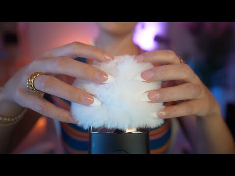ASMR | Simulated Scalp Massage 💆‍♀️ (fluffy mic scratches with long nails)