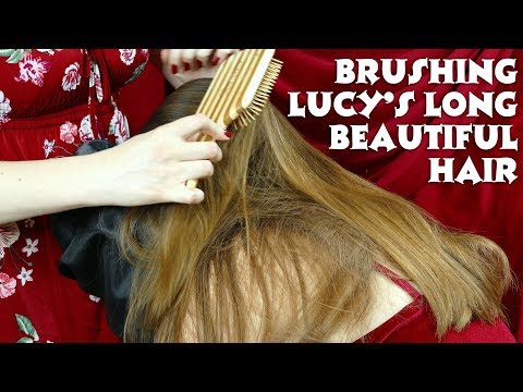 Gently Brushing Lucy's Stress Away! ASMR Hair Brushing and Hair Sounds