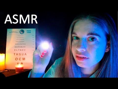 [ASMR] Roleplay TEST VISUEL Médecin ophtalmologue pour bien dormir -  eyes exam, light