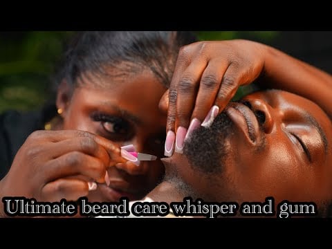 ASMR For Deep Sleep: Beard Nitpicking, Ingrown Hair Removal & Scratching (Soft Gum Whispers)
