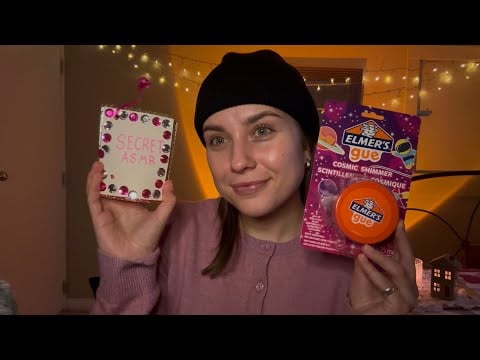 ASMR | Gifts from my bestie 💕 Trigger booklet, slime & glowsticks!! (lowkey chaotic lol)