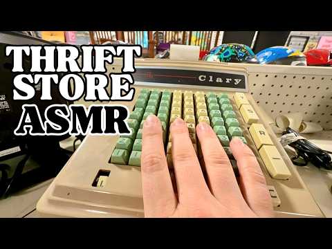 busy public asmr at thrift store (lofi tapping)