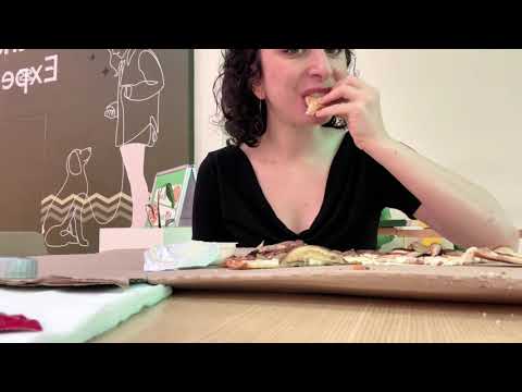 Eating a pizza alone feeling lonely Ambient ASMR