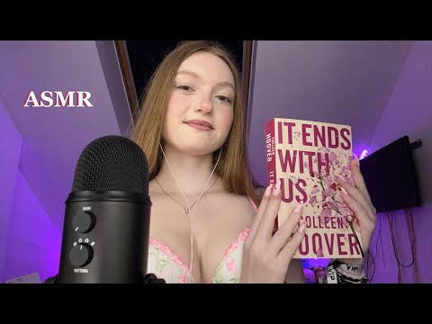 ASMR - reading the first chapter of IT ENDS WITH US 📚​💫​💋​(whispering, tapping, scratching, etc.)