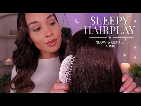 ASMR The Softest Hairplay Ever 🤍 Gentle Brushing, Scalp Attention & Deep Relaxation