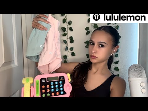 ASMR| Rude LULULEMON worker scans your & others items?! 😒