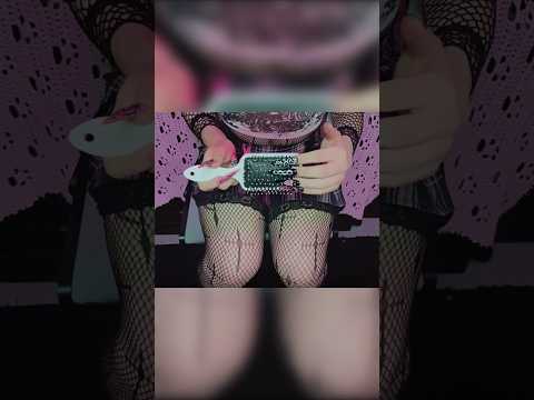 ASMR hairbrush scratching #asmr #asmrbrush #asmrscratching