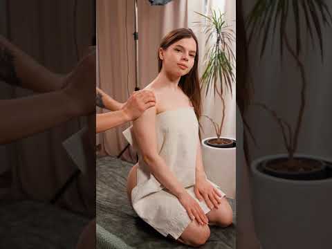 Mark gives Angel an ASMR shoulder massage #asmr