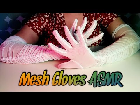 White Mesh Gloves Unboxing 🧤 Hand Movements 🌸 Table Tracing 👆 Soft Spoken