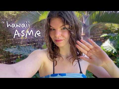 ASMR tour my hawaii house 🌺 (tapping & scratching)