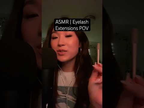 ASMR | Eyelash Extensions POV (Full video on my TikTok ▶️ #asmrforsleep #asmrsounds #asmrroleplaying