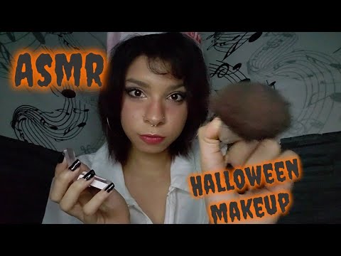 ASMR ◇ Doing your makeup for Halloween 🎃