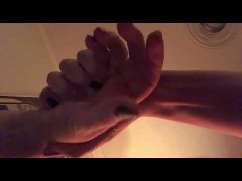 ASMR hand touching relaxing no speaking