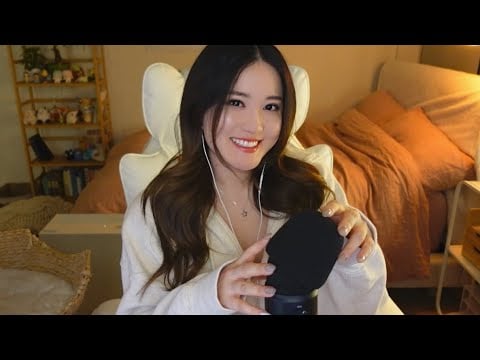 [ASMR] Mic Swirling and Scratching ❤️🌊 (and my new kitten!!) Affirmations, Blowing, Tapping
