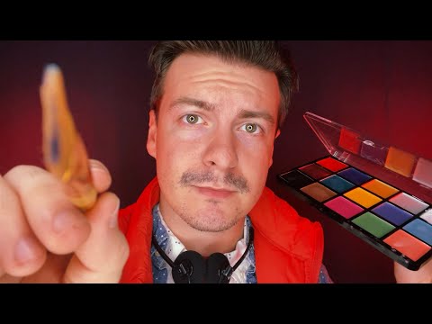 [ASMR] Painting Your Face For Halloween | Visual ASMR Triggers