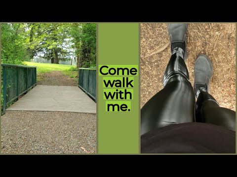 ASMR - Join Me On A Walk In Style, PVC Leggings -  Lo-FI, PVC Rubbing, Nature Sounds, Nature Walk