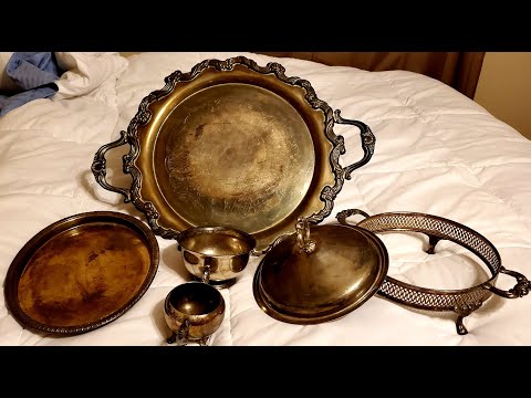 ASMR | Polishing Silver Plate Items