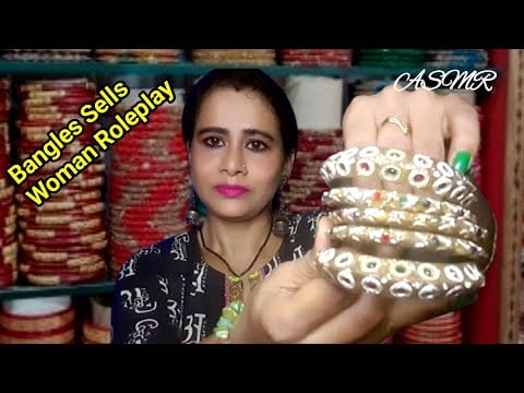 ASMR Bangles Saleswoman Roleplay – Relaxing Desi Market Vibes 🎊 | Asmr Ghosal