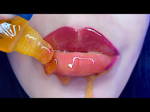 👄ASMR LIP GLOSS APLICATION👄