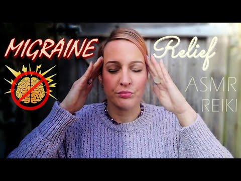 Migraine, Headache, Pain Relief treatment with ASMR Reiki Crystal healing