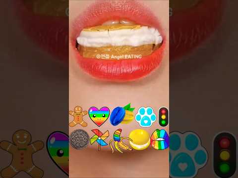 @AngelEATING777 asmr KOHAKUTO EMOJI FOOD EATING 코하쿠토 이모지 먹방 eating sounds