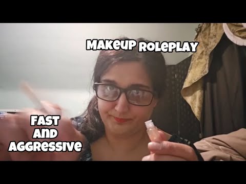 💄 💜ASMR Chaotic, Very Fast & Aggressive Doing Your Makeup💜