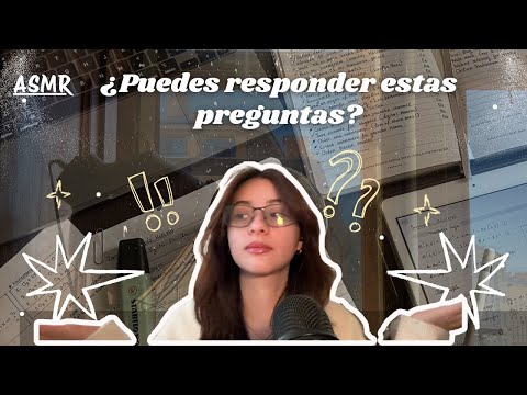 ASMR | 20 preguntas para practicar tu inglés 📝 (nivel A2-B1)