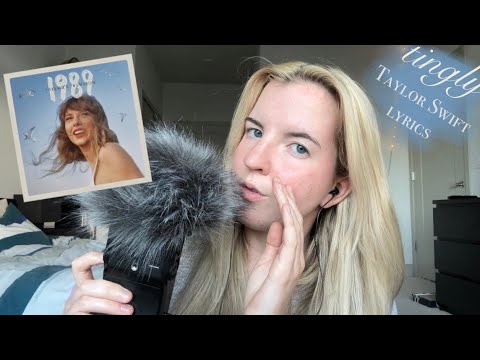 ASMR tingly taylor swift lyrics (1989)💙🕊️