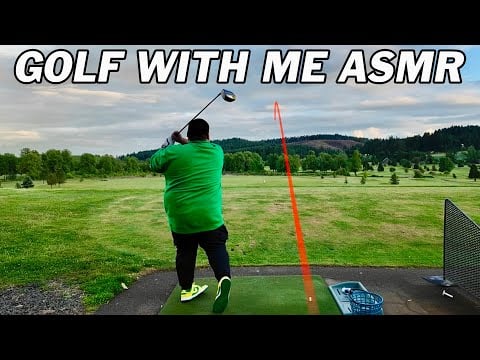 ASMR | Golf With Me ⛳ Relaxing Driving Range Session