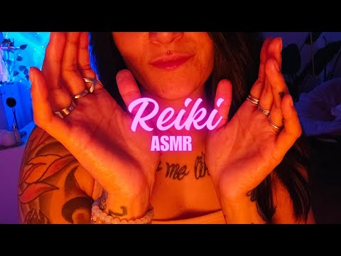 Reiki ASMR l finger fluttering l hand movements l mouth sounds l whispering