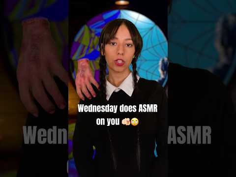 What if Wednesday did ASMR? 🖤⚒️ #asmr #wednesday #asmrroleplay #relaxing #satisfying