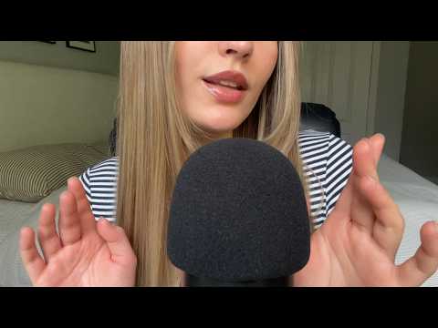ASMR { Gentle Mic Blowing & Hand Sounds }