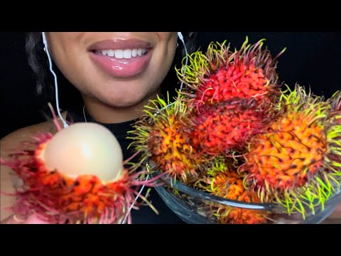 ASMR | Rambutan 🍈 Exotic Fruit 💦 Eating Sounds