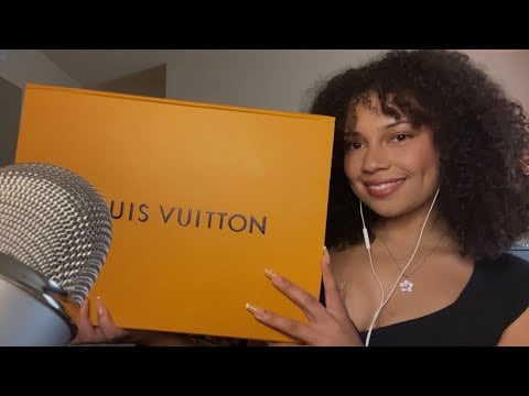ASMR bag unboxing!! (lots of tapping, packaging sounds, & bag scratching)