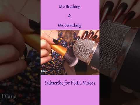 ASMR Mic Brushing & Mic Scratching ❤️ #shorts