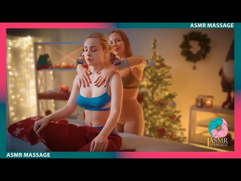 Christmas ASMR Special Body Massage by Lina for a Blonde