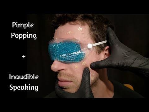 ASMR Pimple popping + Inaudible speaking, Real Person Extractions