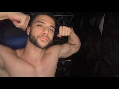 asmr male soft whispers to you -- mouth sounds, heavy breathing & mic triggers