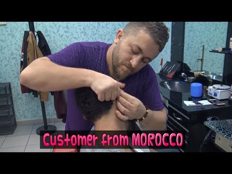 ASMR=olive oil massage=TURKISH BARBER EAR MASSAGE=NECK CRACK=ROLLER MASSAGE=head back face massage