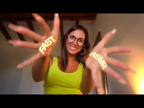 ASMR hypnotizing fast & aggressive hand movements and Mouth SOUNDS