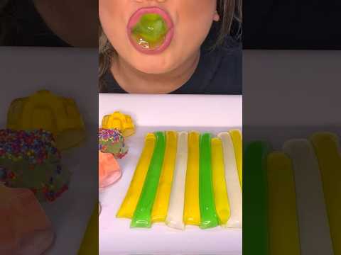Jelly candies #asmr #candy #food #slurping #fallintoshorts #jello