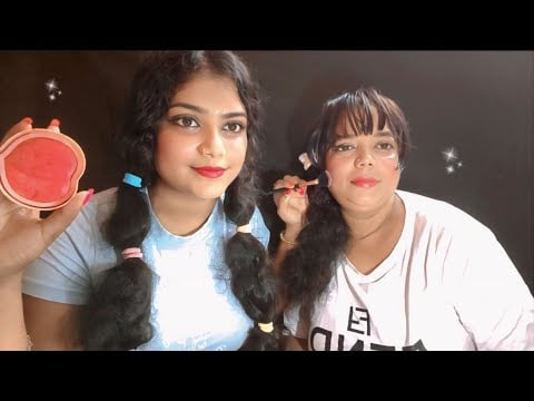ASMR | Doing My Mom Korean Makeup | 💄😱