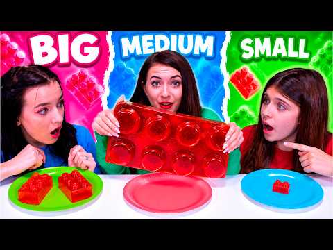 ASMR Big vs Small Plate Challenge: Giant Gummy Mukbang Compilation