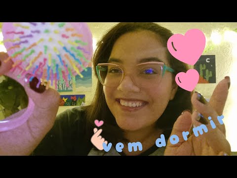 ASMR PENTEANDO SEJ CABELO ATÉ VOCÊ DORMIR 🪮💖