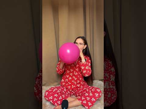 Blowing Pink balloons #asmr #balloon #ballongame for Looners