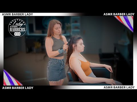 💈 ASMR Ear, Scalp, and Hair Massage by Barber Lady Dana