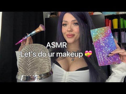 ASMR Roleplay| Doing your makeup before a date! 💄💋 (whispered, tapping, mouth sounds)