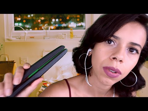 [ASMR] - ROLEPLAY - AMIGA FAZENDO CHAPINHA NO SEU CABELO