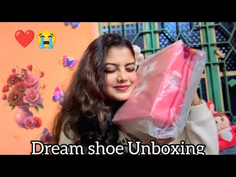 ASMR My Dream Shoe Unboxing 👠😭